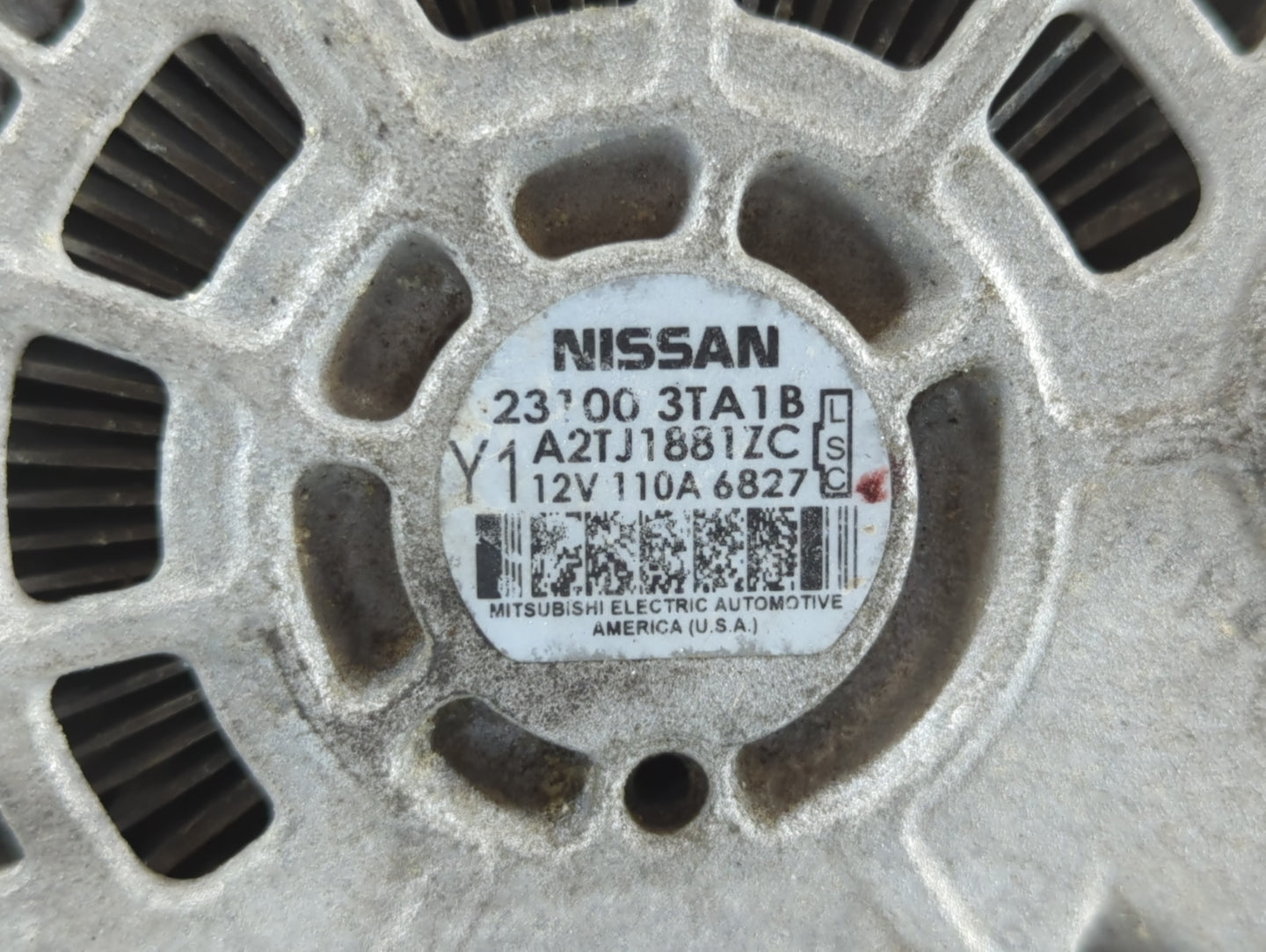 2013-2017 Nissan Altima Alternator Replacement Generator Charging Assembly Engine OEM P/N:A2TJ1881ZC 23100 3TA1B Fits OEM Us