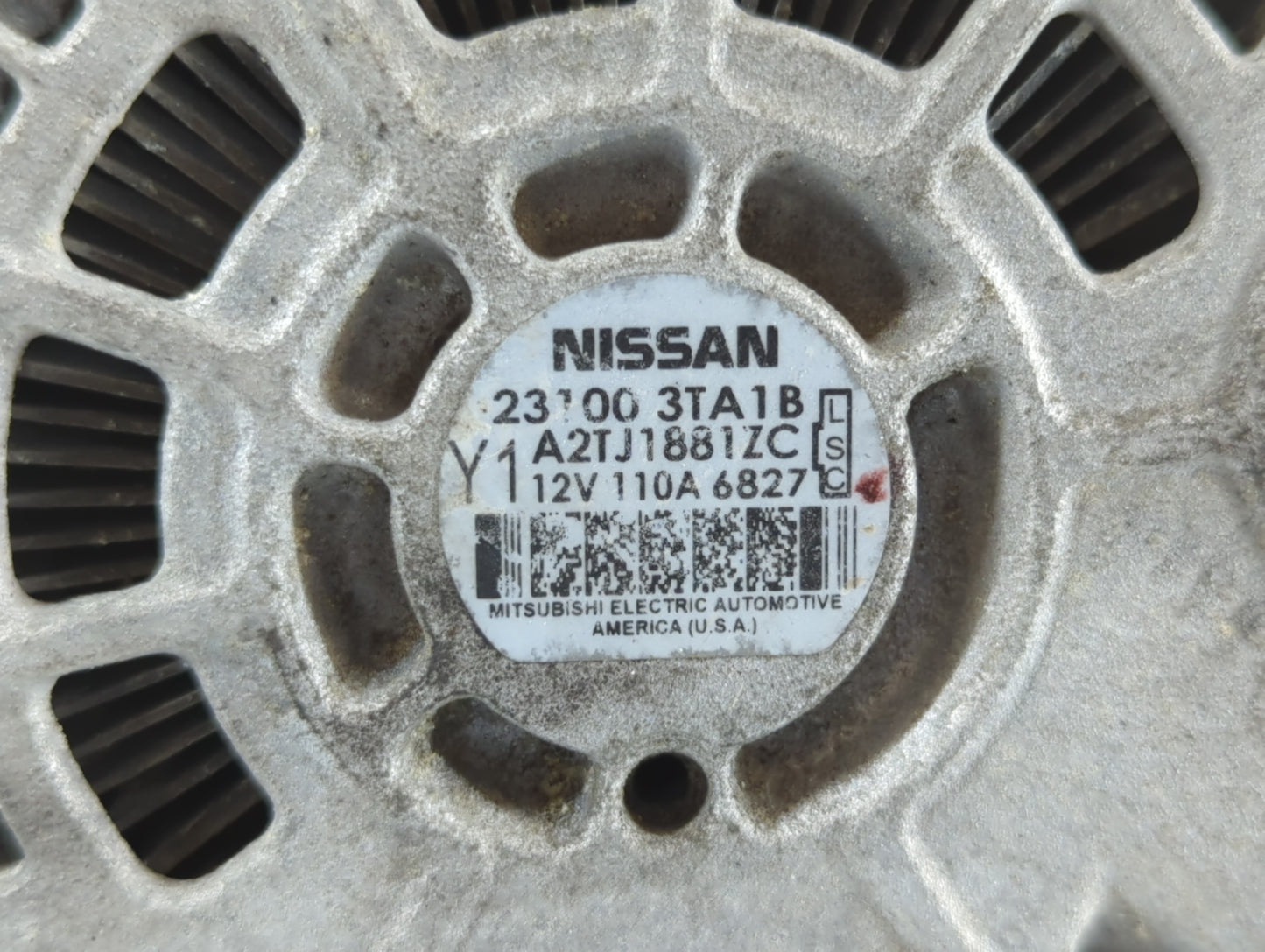 2013-2017 Nissan Altima Alternator Replacement Generator Charging Assembly Engine OEM P/N:A2TJ1881ZC 23100 3TA1B Fits OEM Us