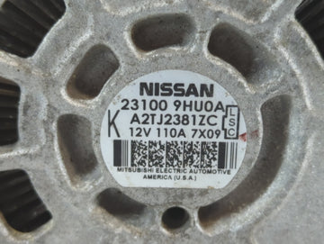 2013-2017 Nissan Altima Alternator Replacement Generator Charging Assembly Engine OEM P/N:23100 9HU0A Fits OEM Used Auto Parts