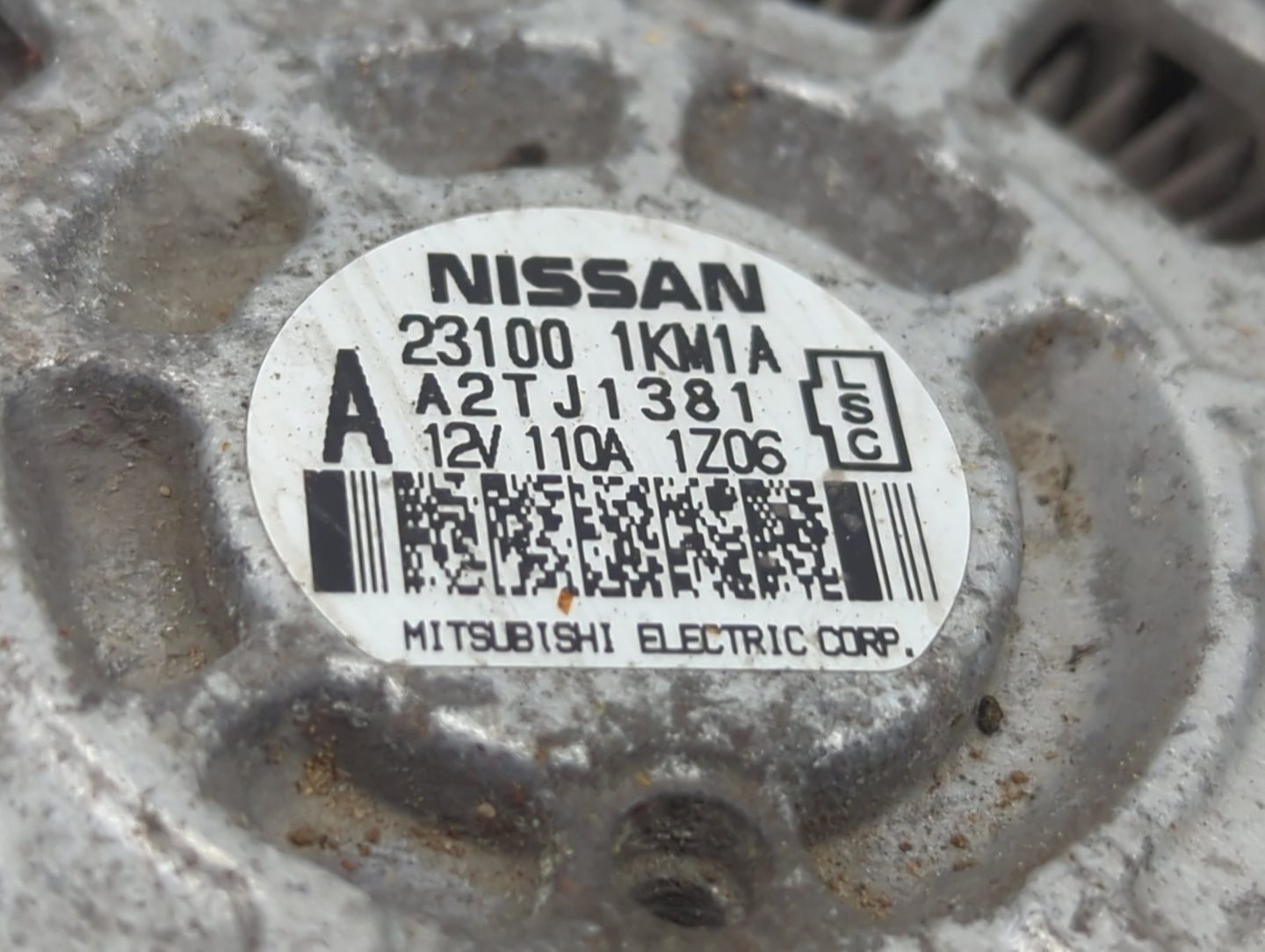 2011-2017 Nissan Juke Alternator Replacement Generator Charging Assembly Engine OEM P/N:23100 1KM1A Fits OEM Used Auto Parts