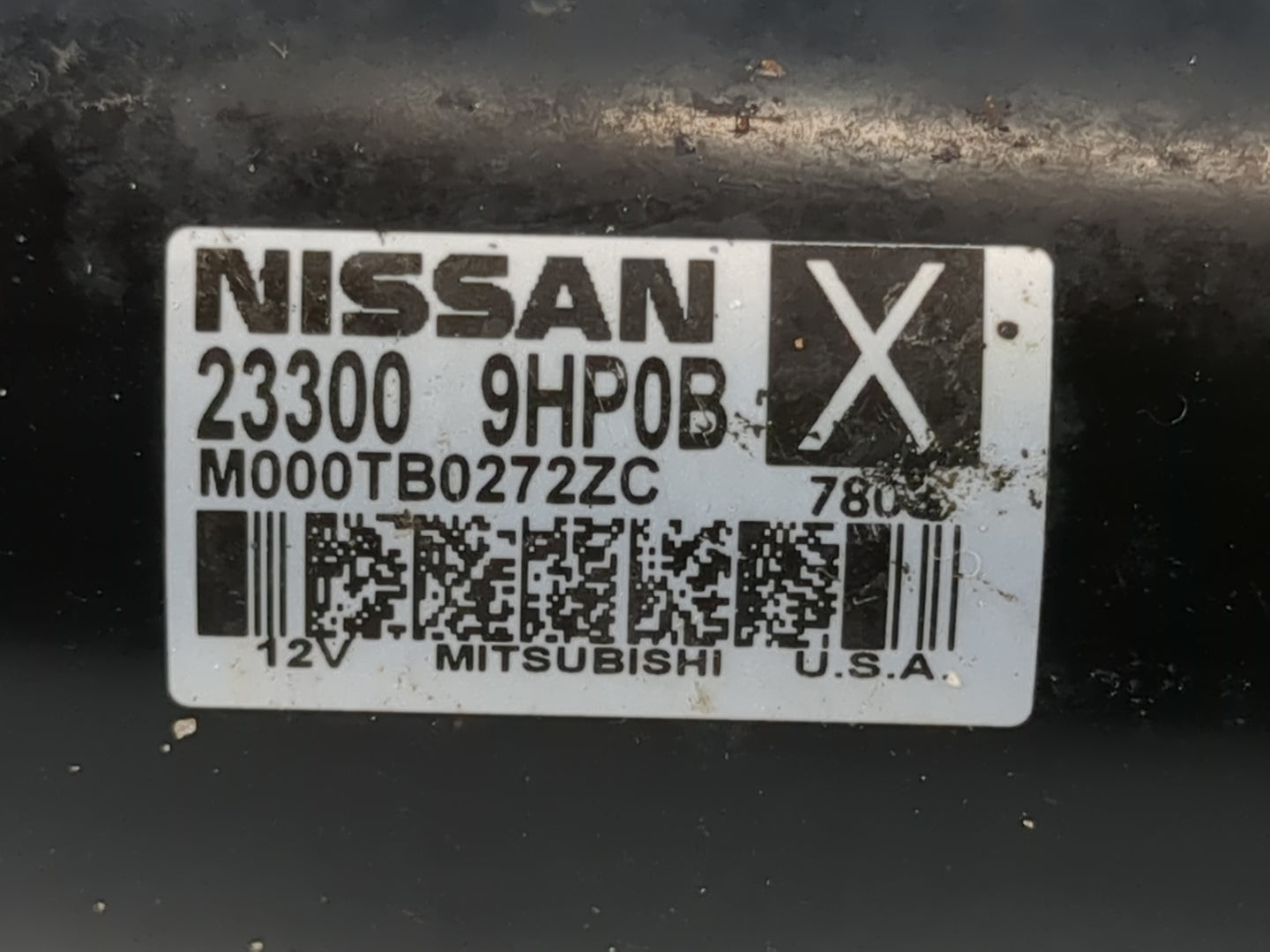 2016-2021 Nissan Maxima Car Starter Motor Solenoid OEM P/N:23300 9HP0B Fits Fits 2015 2016 2017 2018 2019 2020 2021 2022 OEM