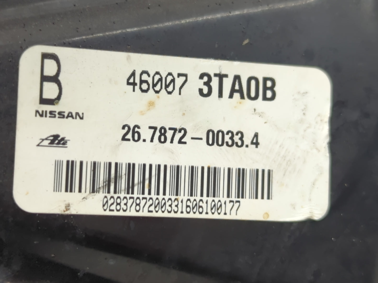 2016-2021 Nissan Maxima Power Brake Booster Oem 1290567 - Oemusedautoparts1.com