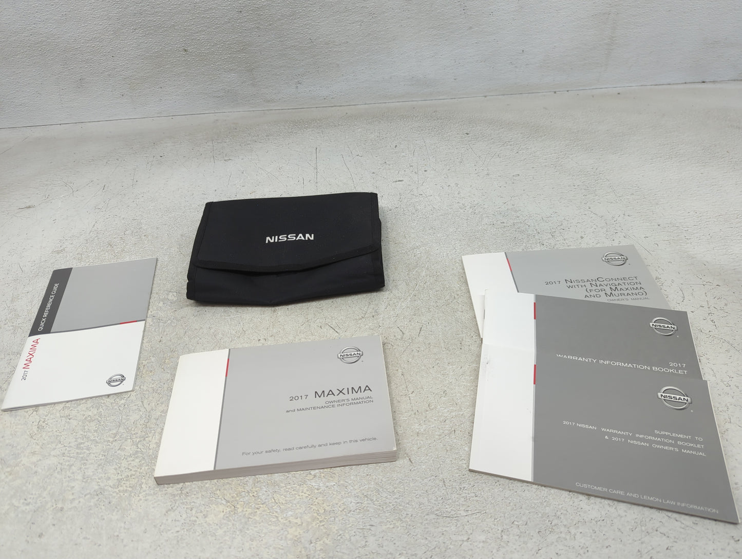 2017 Nissan Maxima Owners Manual Book Guide P/N:OM17EA 0A36U1 OEM Used Auto Parts - Oemusedautoparts1.com