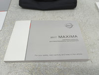 2017 Nissan Maxima Owners Manual Book Guide P/N:OM17EA 0A36U1 OEM Used Auto Parts - Oemusedautoparts1.com