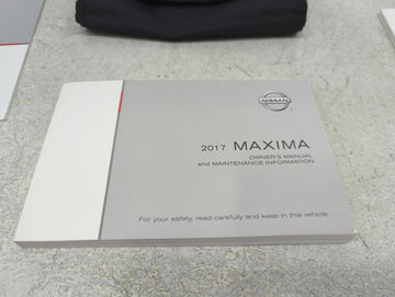 2017 Nissan Maxima Owners Manual Book Guide P/N:OM17EA 0A36U1 OEM Used Auto Parts
