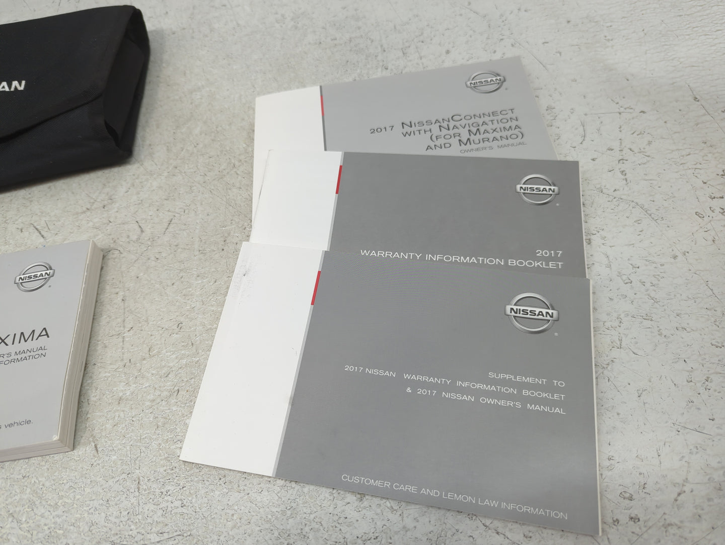 2017 Nissan Maxima Owners Manual Book Guide P/N:OM17EA 0A36U1 OEM Used Auto Parts - Oemusedautoparts1.com