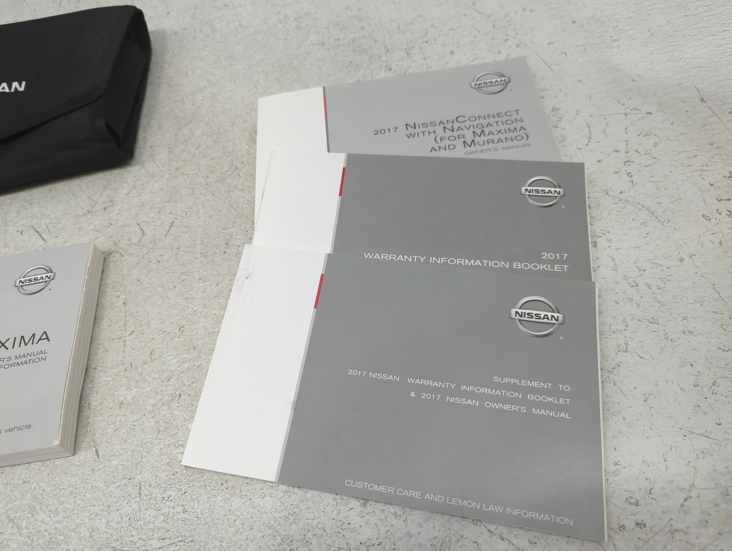2017 Nissan Maxima Owners Manual Book Guide P/N:OM17EA 0A36U1 OEM Used Auto Parts - Oemusedautoparts1.com