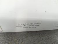 2017 Nissan Maxima Owners Manual Book Guide P/N:OM17EA 0A36U1 OEM Used Auto Parts - Oemusedautoparts1.com