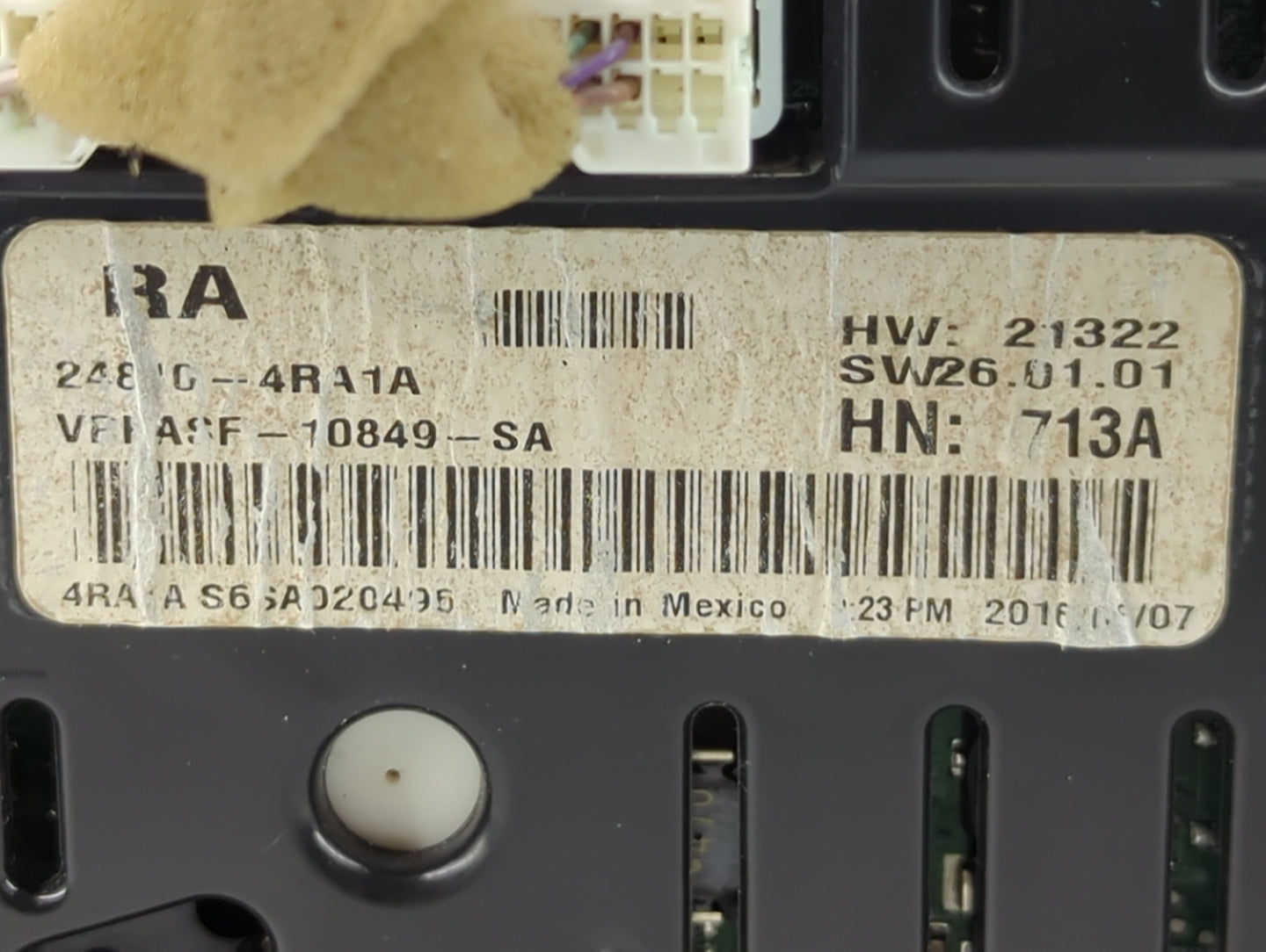 2017 Nissan Maxima Instrument Cluster Speedometer Gauges P/N:24810-4RA1A Fits Fits 1995 1996 OEM Used Auto Parts - Oemusedau