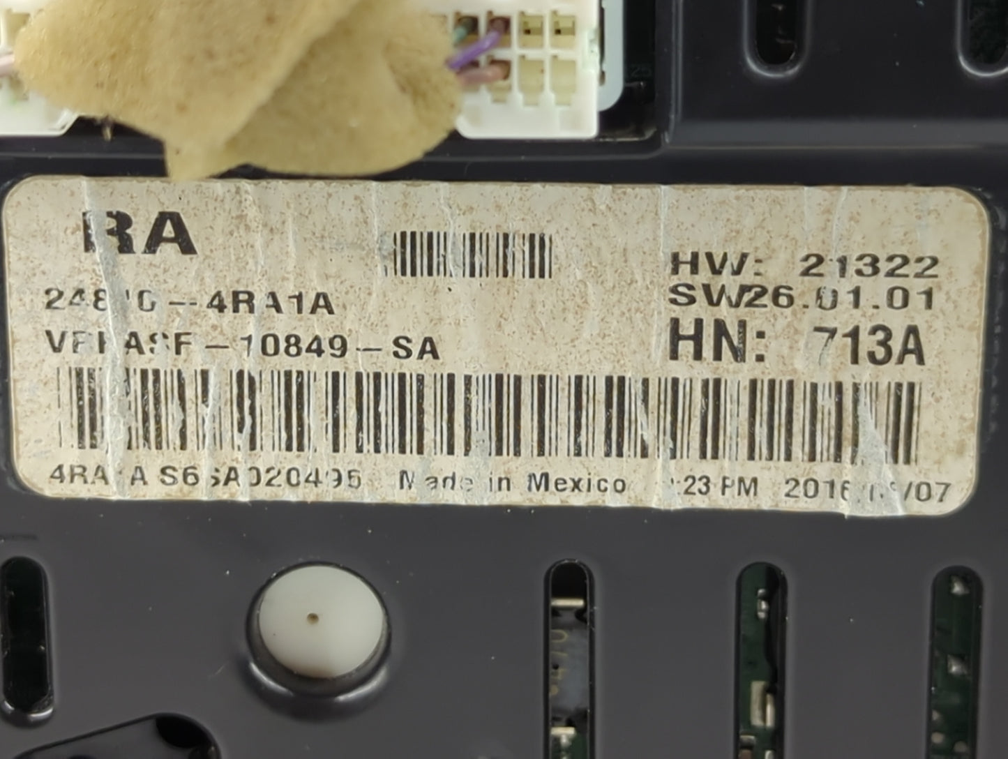 2017 Nissan Maxima Instrument Cluster Speedometer Gauges P/N:24810-4RA1A Fits Fits 1995 1996 OEM Used Auto Parts - Oemusedau