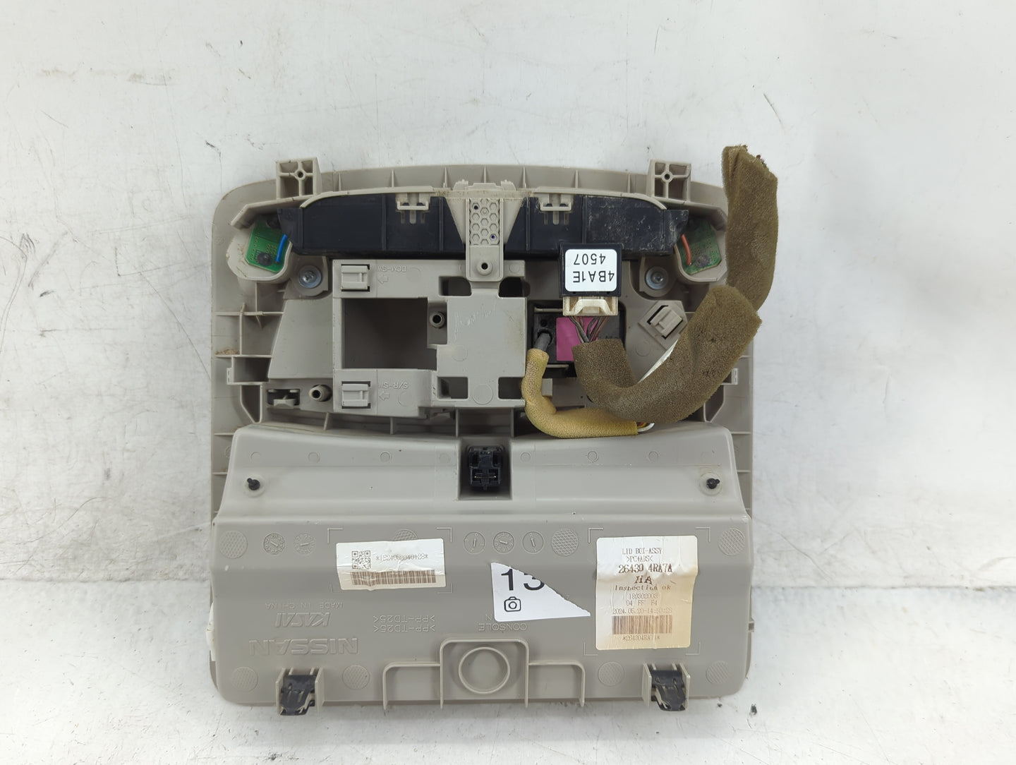 2017 Nissan Maxima Overhead Roof Console - Oemusedautoparts1.com