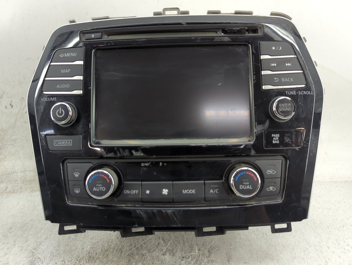 2017 Nissan Maxima Radio AM FM Cd Player Receiver Replacement P/N:25915 9DA QY-8550, WY2QY8550 Fits OEM Used Auto Parts - Oe
