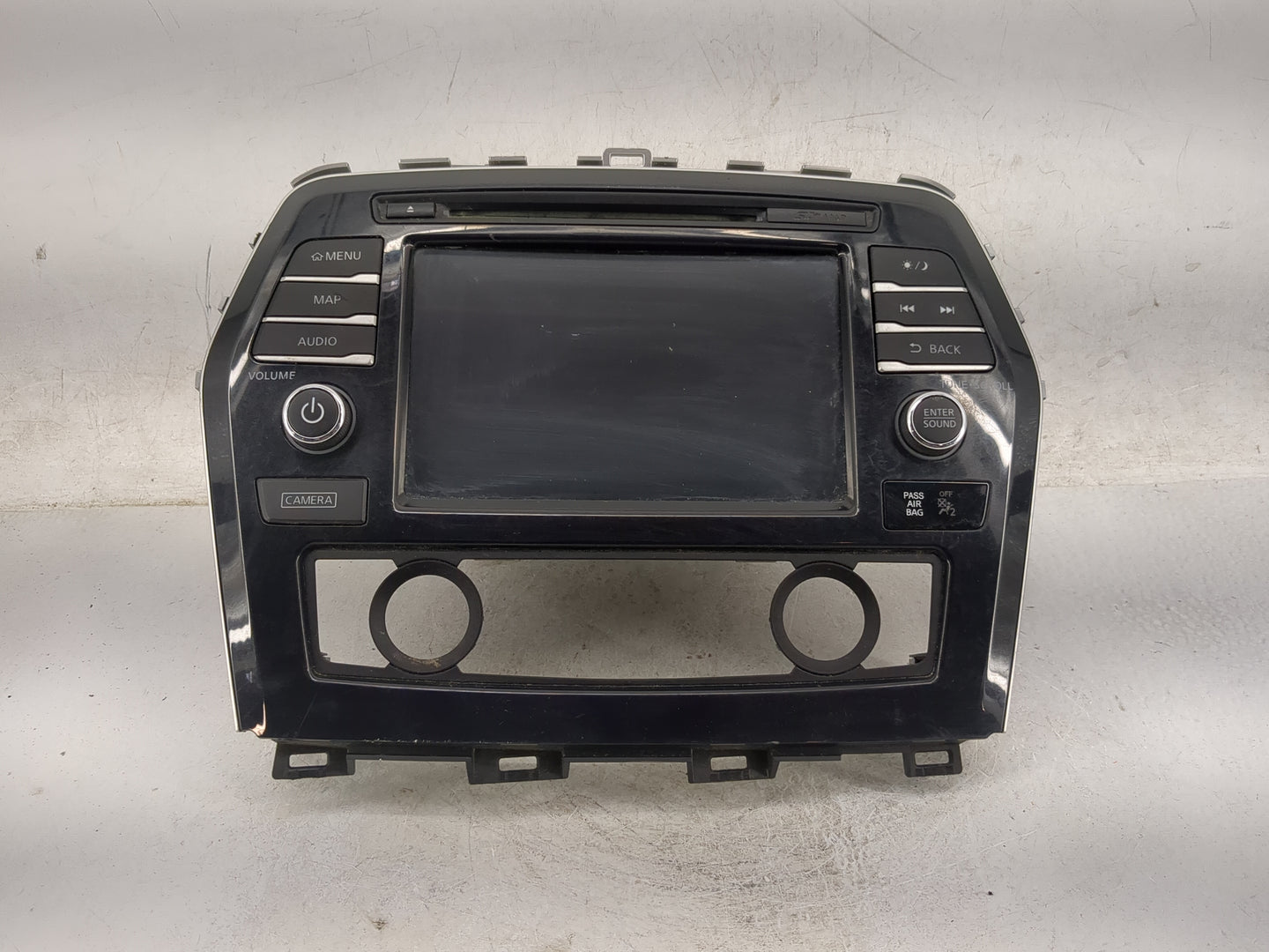 2017 Nissan Maxima Radio AM FM Cd Player Receiver Replacement P/N:259159DD0A QY-8500 Fits OEM Used Auto Parts - Oemusedautop
