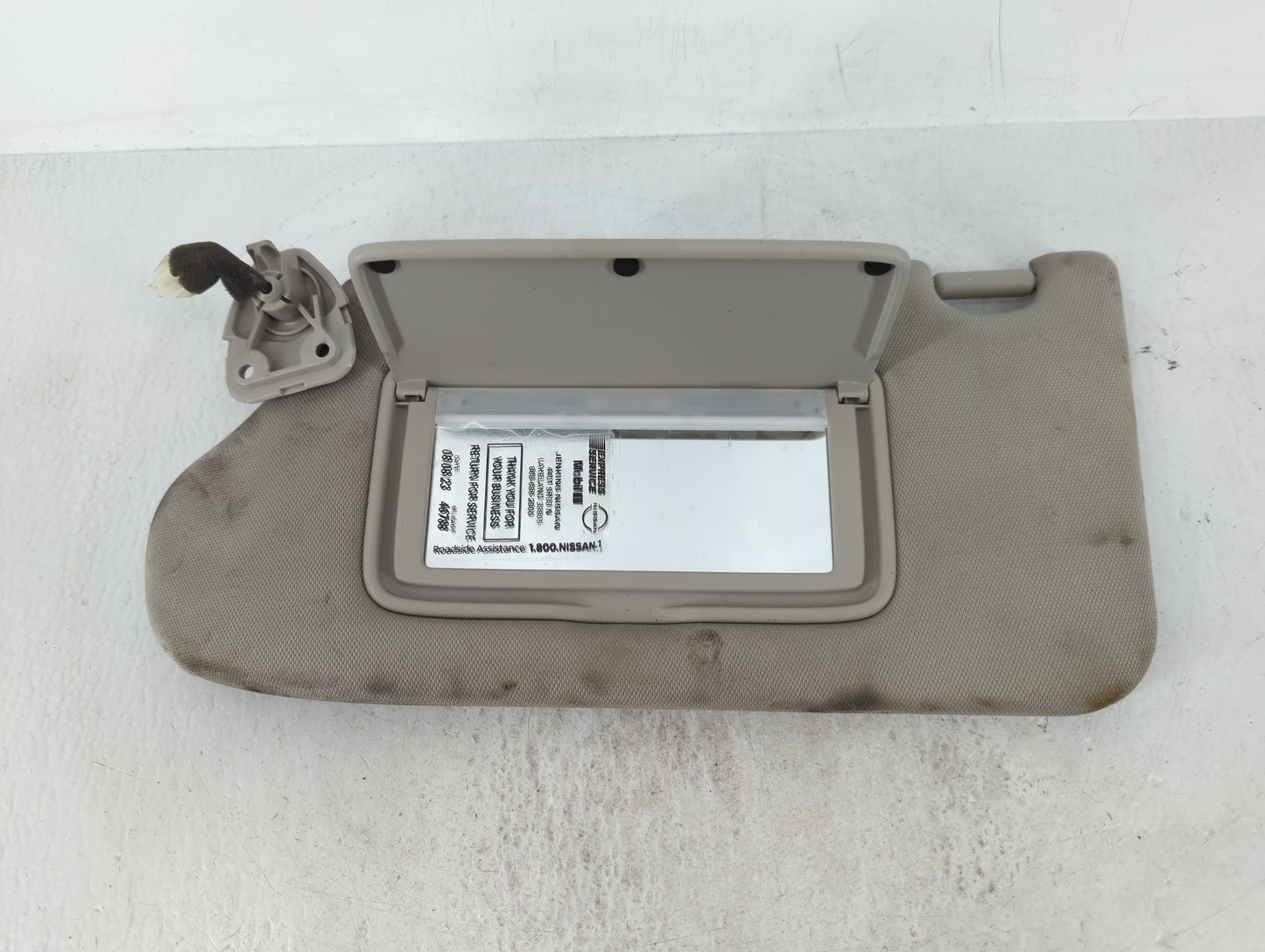2017 Nissan Maxima Sun Visor Shade Replacement Driver Left Mirror Fits OEM Used Auto Parts - Oemusedautoparts1.com