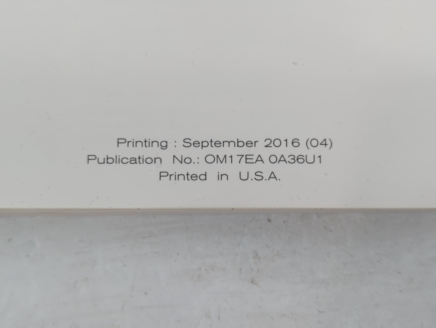 2017 Nissan Maxima Owners Manual Book Guide P/N:OM17EA 0A36U1 OEM Used Auto Parts - Oemusedautoparts1.com