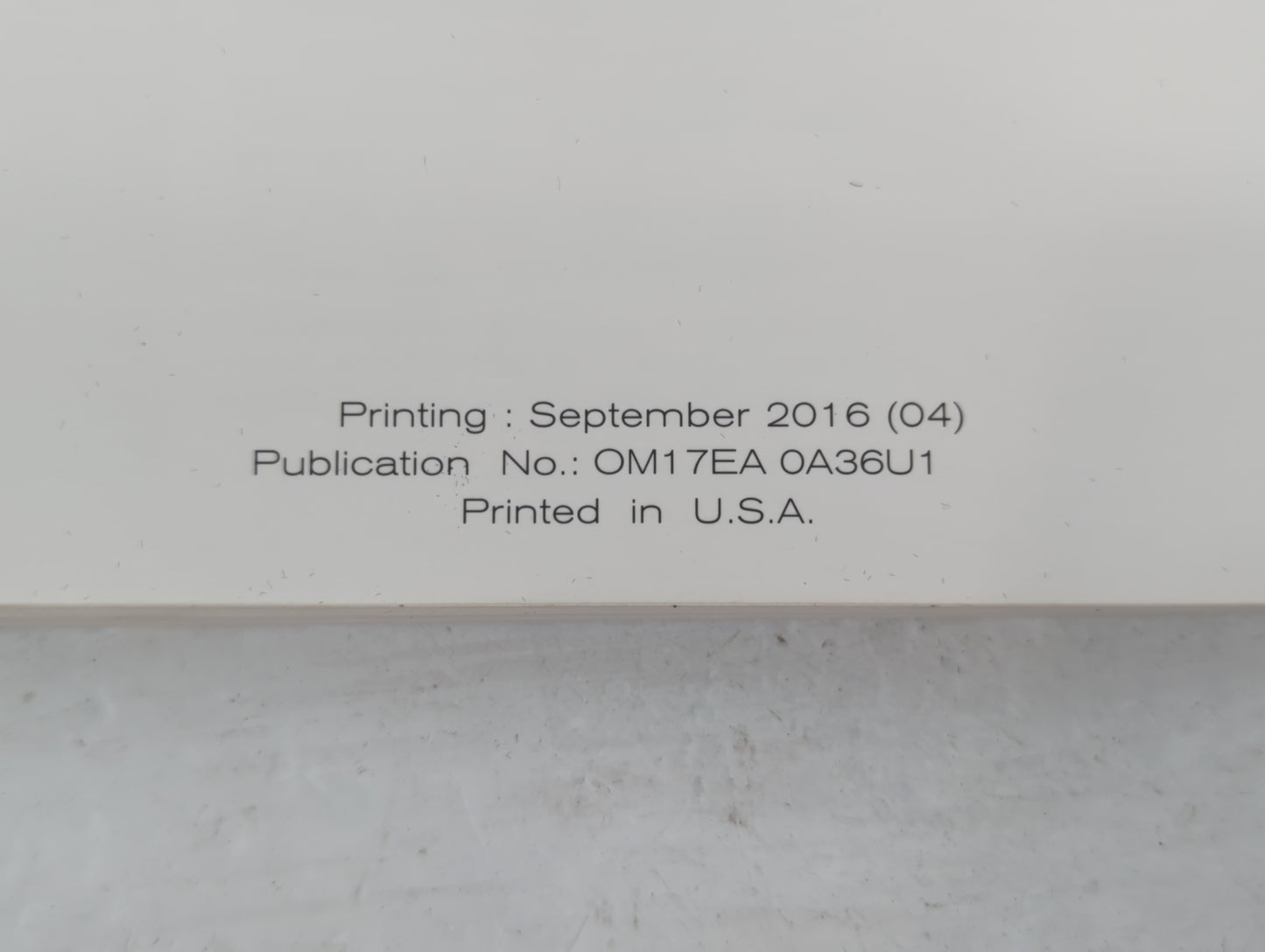 2017 Nissan Maxima Owners Manual Book Guide P/N:OM17EA 0A36U1 OEM Used Auto Parts - Oemusedautoparts1.com