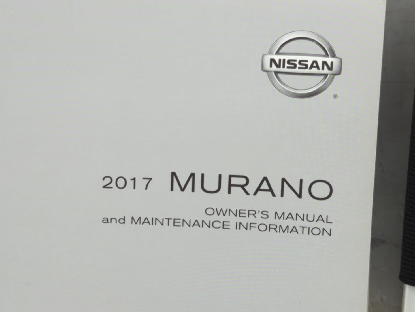 2017 Nissan Murano Owners Manual Book Guide P/N:OM17EA0Z52U2 TOOUM-1SX6D OEM Used Auto Parts - Oemusedautoparts1.com