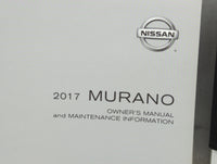 2017 Nissan Murano Owners Manual Book Guide P/N:OM17EA0Z52U2 TOOUM-1SX6D OEM Used Auto Parts - Oemusedautoparts1.com