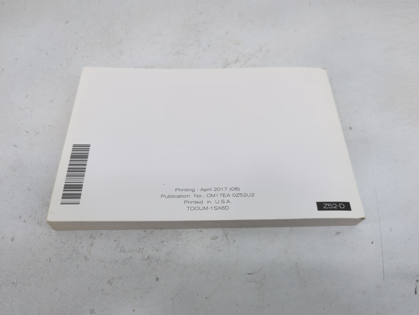 2017 Nissan Murano Owners Manual Book Guide P/N:OM17EA0Z52U2 TOOUM-1SX6D OEM Used Auto Parts - Oemusedautoparts1.com