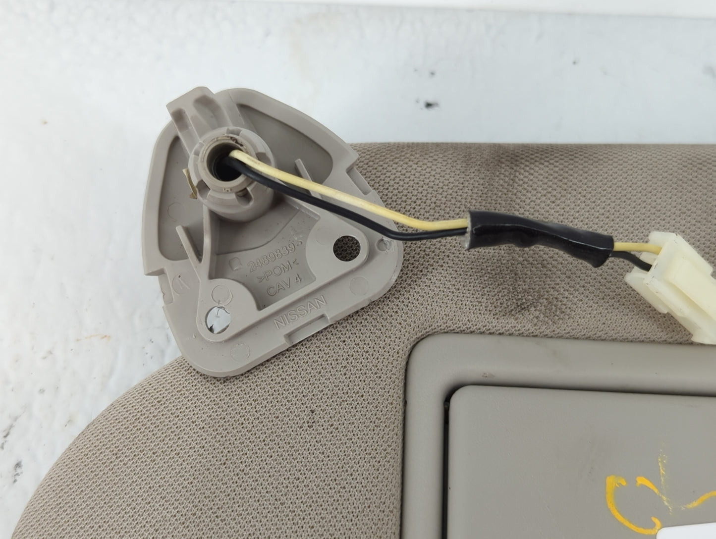 2015-2018 Nissan Murano Sun Visor Shade Replacement Driver Left Mirror Fits Fits 2015 2016 2017 2018 OEM Used Auto Parts - O