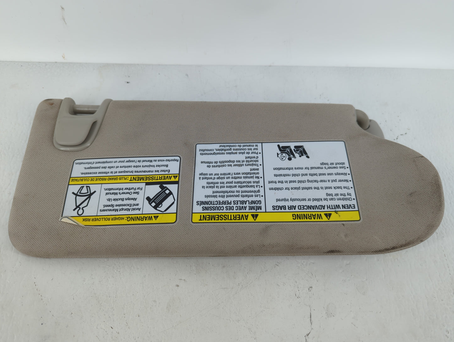 2015-2018 Nissan Murano Sun Visor Shade Replacement Driver Left Mirror Fits Fits 2015 2016 2017 2018 OEM Used Auto Parts - O
