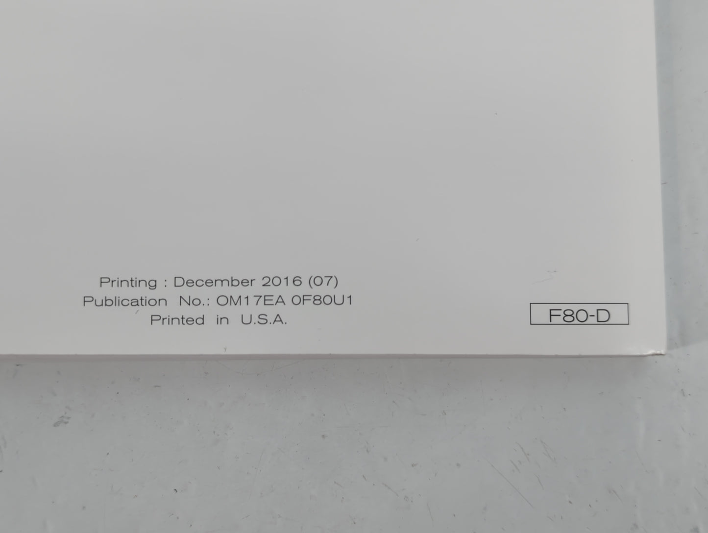 2017 Nissan Nv1500 Owners Manual Book Guide P/N:OM17EA 0F80U1 OEM Used Auto Parts - Oemusedautoparts1.com