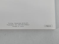 2017 Nissan Nv1500 Owners Manual Book Guide P/N:OM17EA 0F80U1 OEM Used Auto Parts - Oemusedautoparts1.com