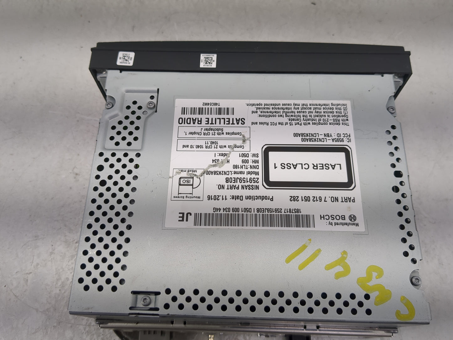 2015-2016 Nissan Nv200 Radio AM FM Cd Player Receiver Replacement P/N:7612051282 259159JE0B Fits Fits 2015 2016 2017 2018 20