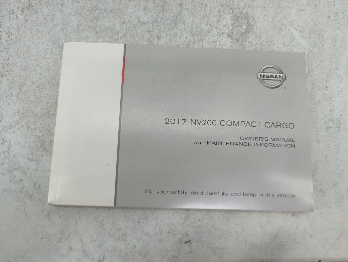 2017 Nissan Nv200 Owners Manual Book Guide P/N:OM17EM0M20U0 OEM Used Auto Parts - Oemusedautoparts1.com