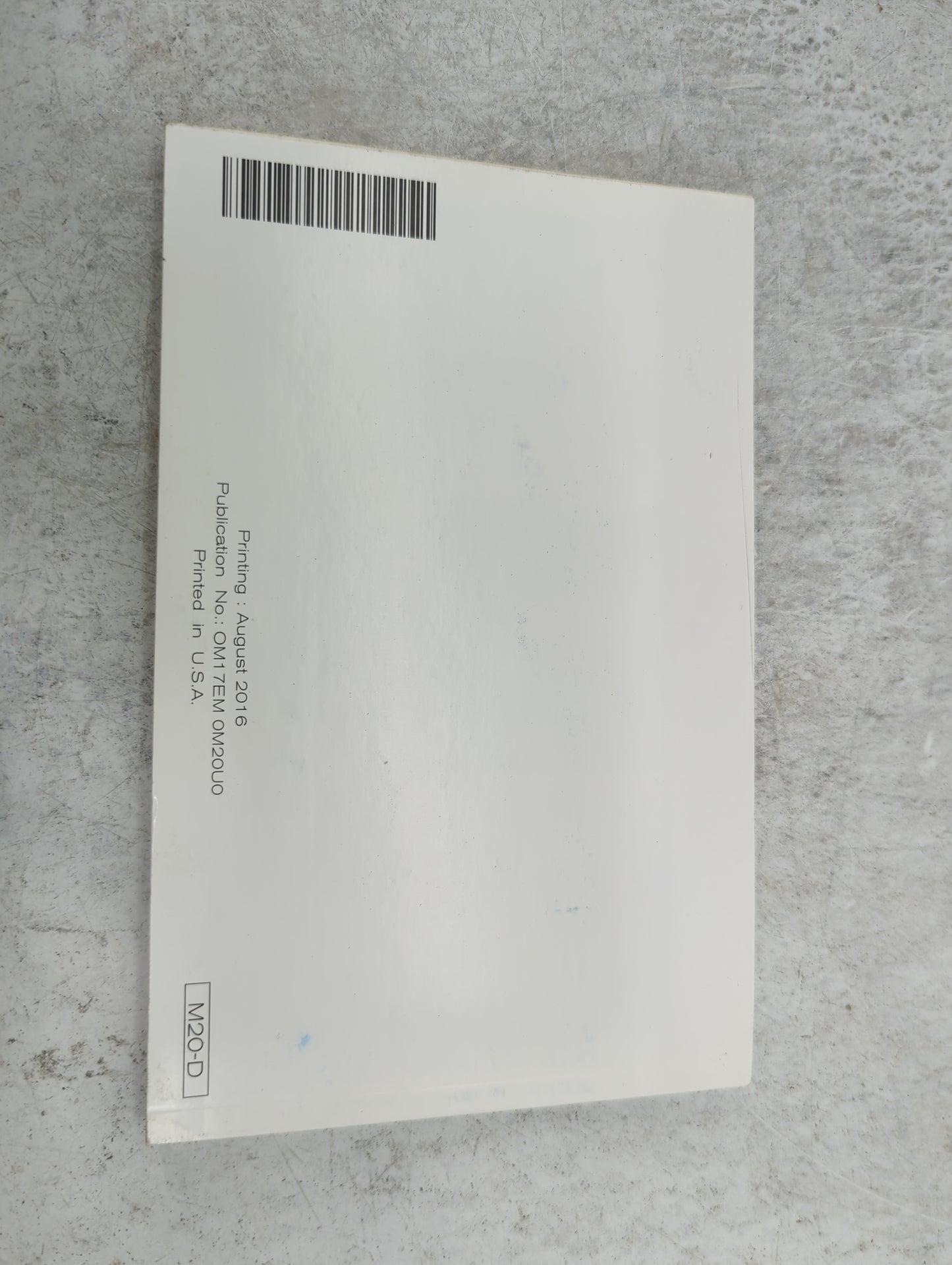 2017 Nissan Nv200 Owners Manual Book Guide P/N:OM17EM0M20U0 OEM Used Auto Parts - Oemusedautoparts1.com