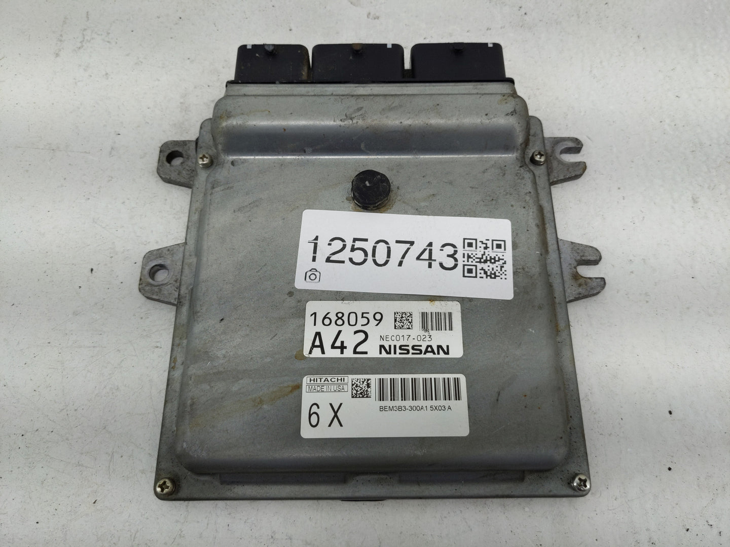 2016-2017 Nissan Nv2500 PCM Engine Control Computer ECU ECM PCU OEM P/N:193613 113 NEC025-013 Fits Fits 2016 2017 OEM Used A