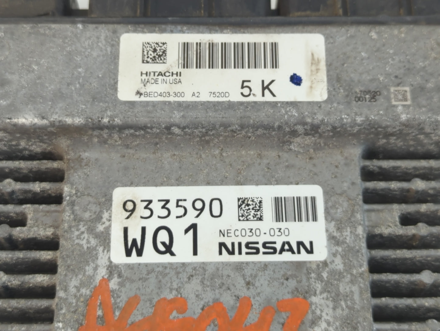 2017 Nissan Pathfinder PCM Engine Control Computer ECU ECM PCU OEM P/N:7520D BED403-300 A2 Fits OEM Used Auto Parts - Oemuse