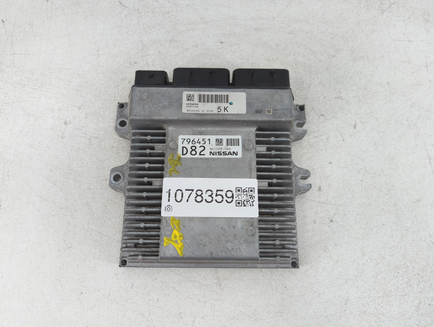 2017 Nissan Pathfinder PCM Engine Control Computer ECU ECM PCU OEM P/N:7520D BED403-300 A2 Fits OEM Used Auto Parts - Oemuse