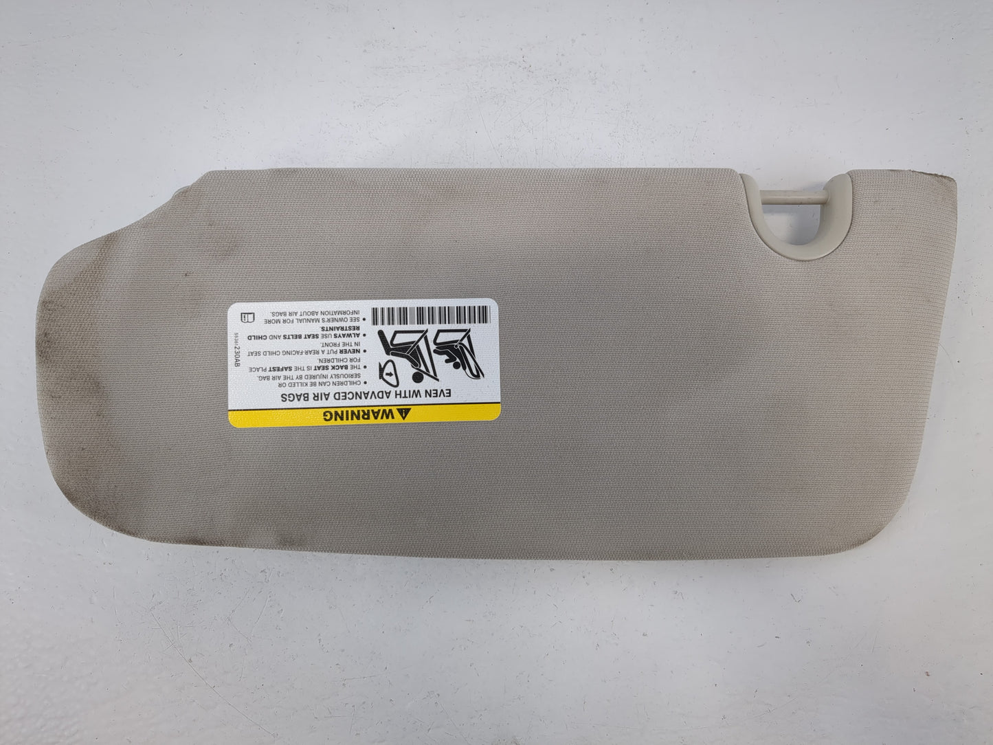 2017 Nissan Pathfinder Sun Visor Shade Replacement Passenger Right Mirror Fits OEM Used Auto Parts - Oemusedautoparts1.com
