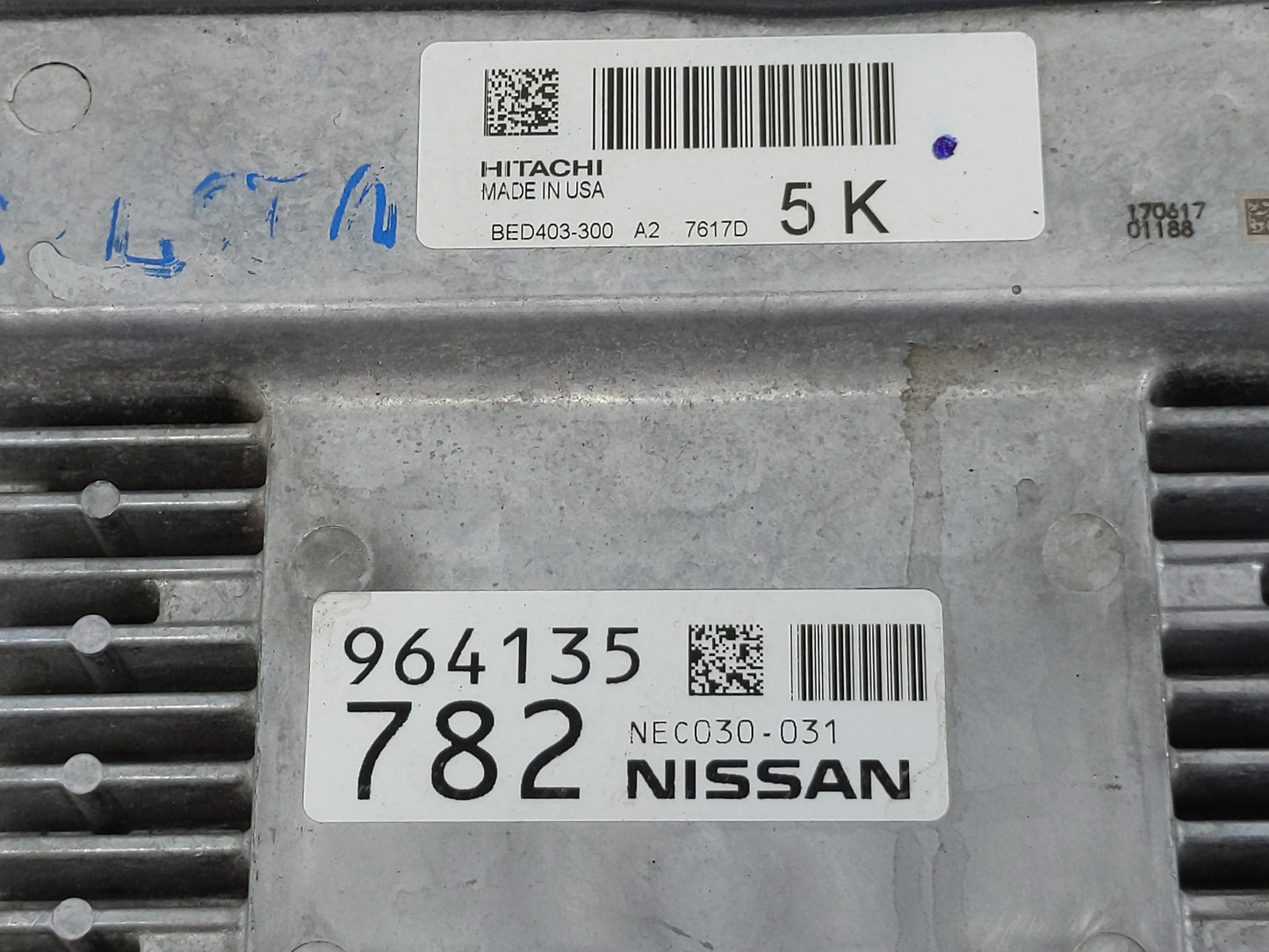 2017 Nissan Pathfinder PCM Engine Control Computer ECU ECM PCU OEM P/N:NEC030-031 NEC028-072 Fits OEM Used Auto Parts - Oemu