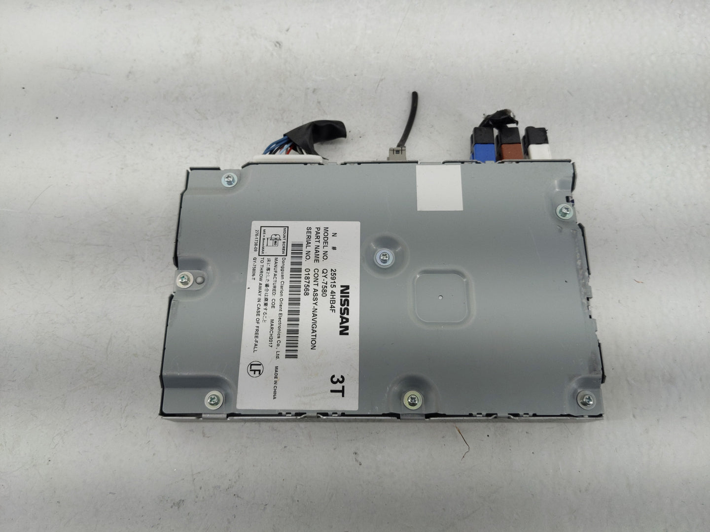 2017 Nissan Pathfinder Radio AM FM Cd Player Receiver Replacement P/N:25915 4HB4F Fits OEM Used Auto Parts - Oemusedautopart