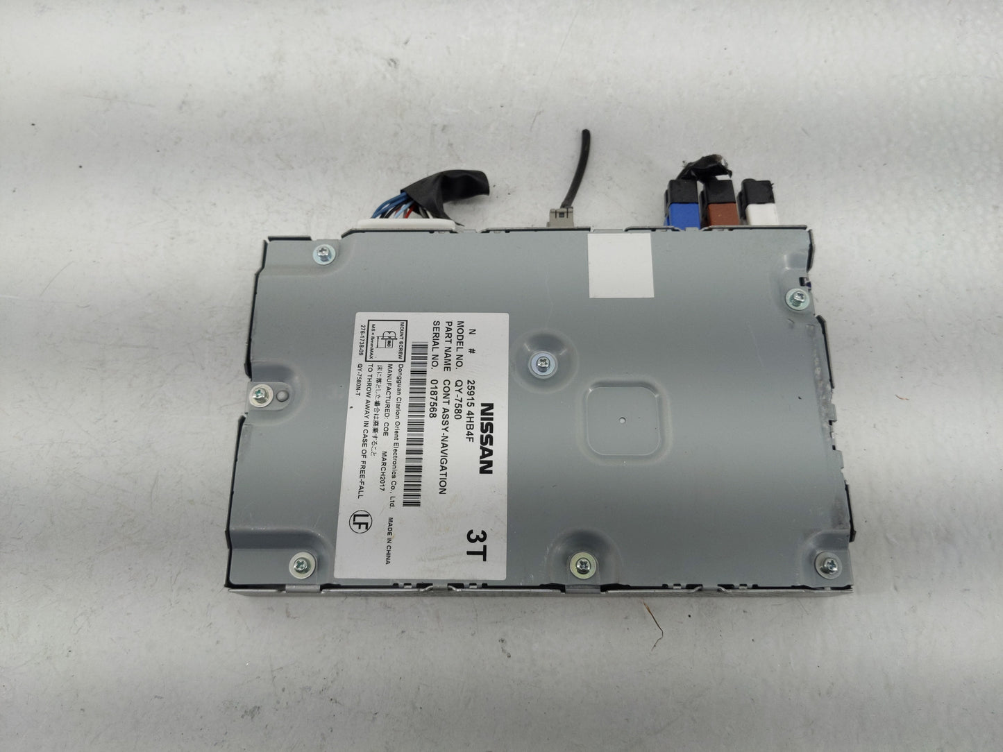 2017 Nissan Pathfinder Radio AM FM Cd Player Receiver Replacement P/N:25915 4HB4F Fits OEM Used Auto Parts - Oemusedautopart