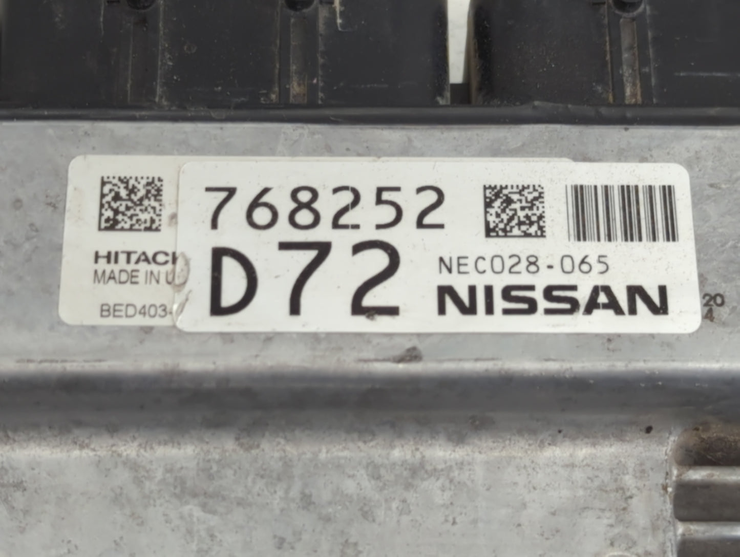 2017 Nissan Pathfinder PCM Engine Control Computer ECU ECM PCU OEM P/N:NEC028-065 Fits OEM Used Auto Parts - Oemusedautopart