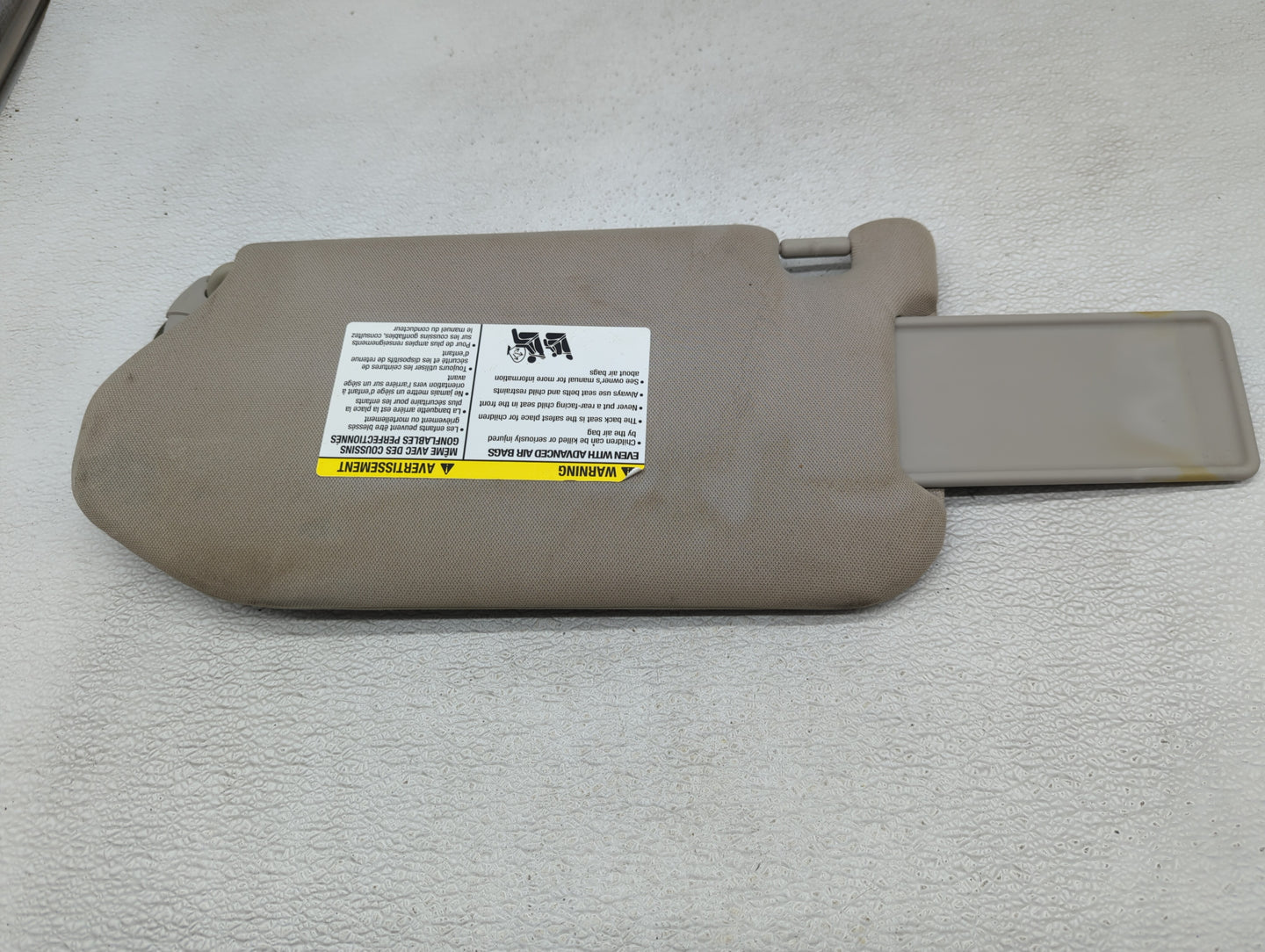 2013-2018 Nissan Pathfinder Sun Visor Shade Replacement Passenger Right Mirror Fits Fits 2013 2014 2015 2016 2017 2018 2019 