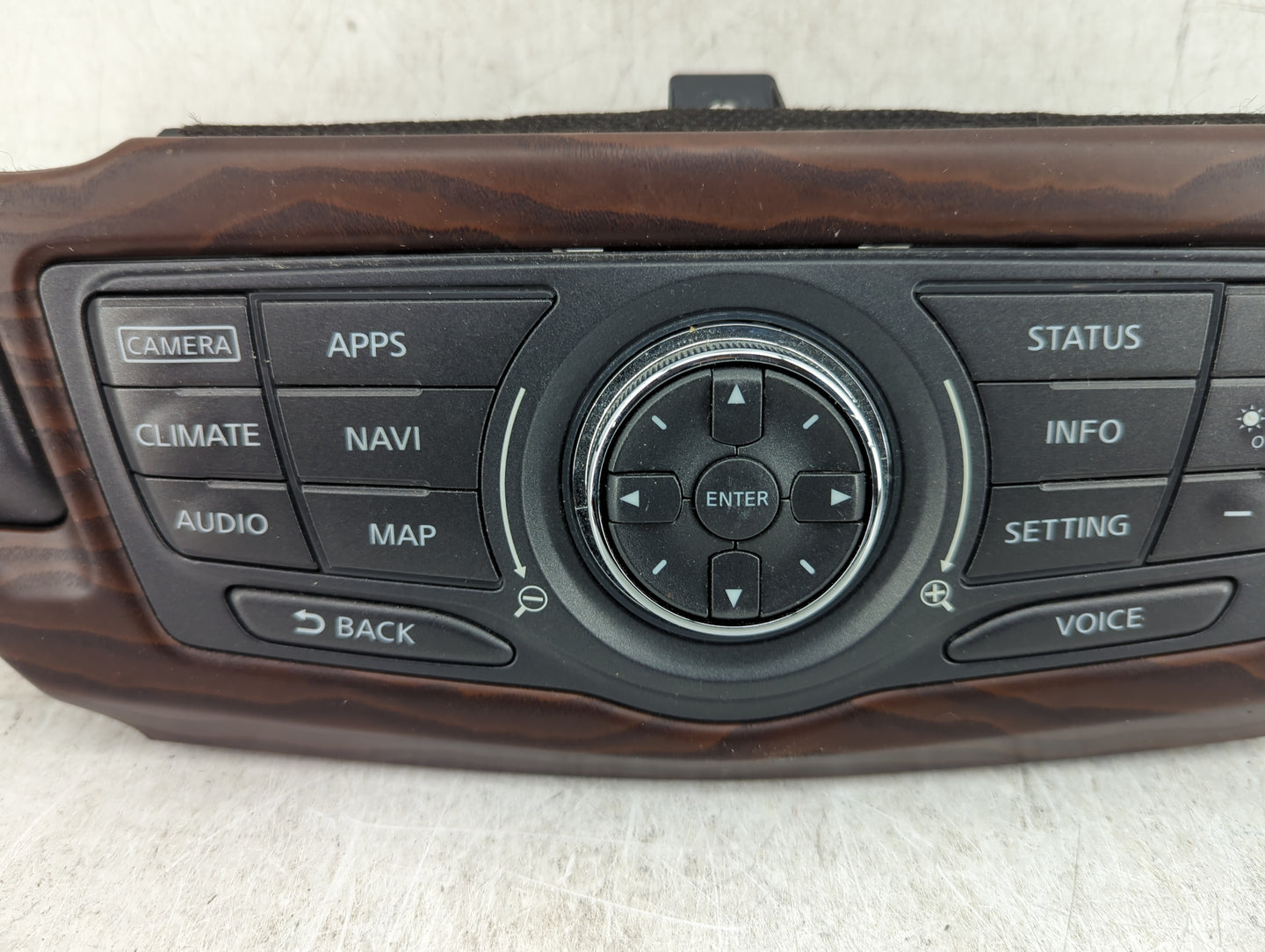 2018-2020 Nissan Pathfinder Radio Control Panel Brown - Oemusedautoparts1.com
