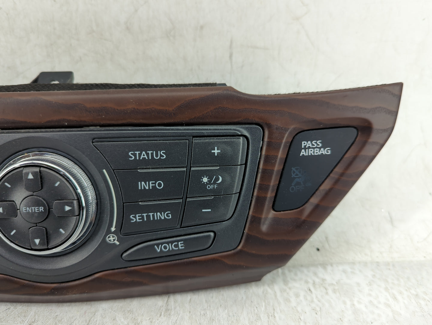 2018-2020 Nissan Pathfinder Radio Control Panel Brown - Oemusedautoparts1.com