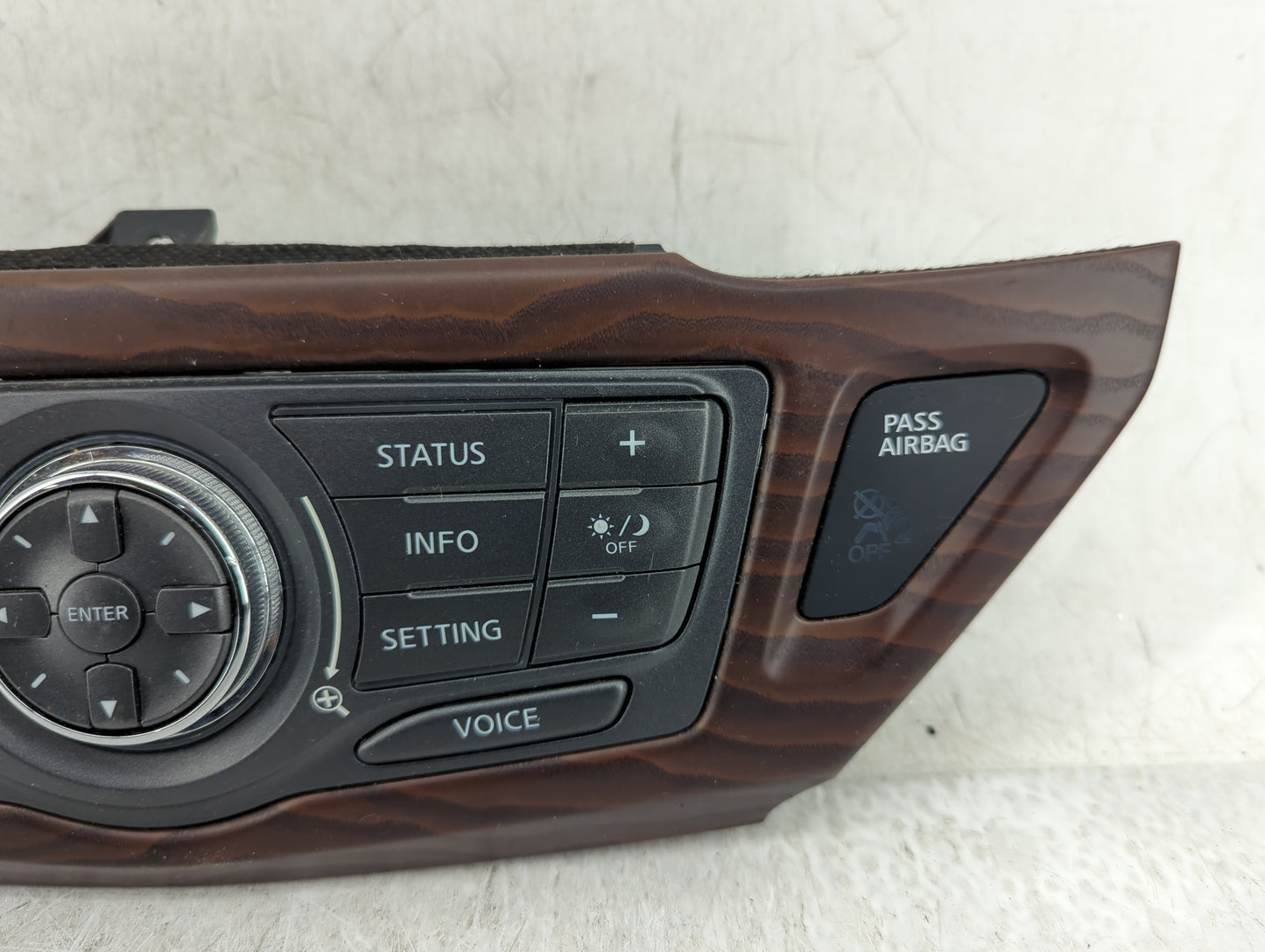 2018-2020 Nissan Pathfinder Radio Control Panel Brown - Oemusedautoparts1.com