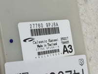 2017-2017 Nissan Pathfinder Temperature Control Module 27760 9pj6a - Oemusedautoparts1.com