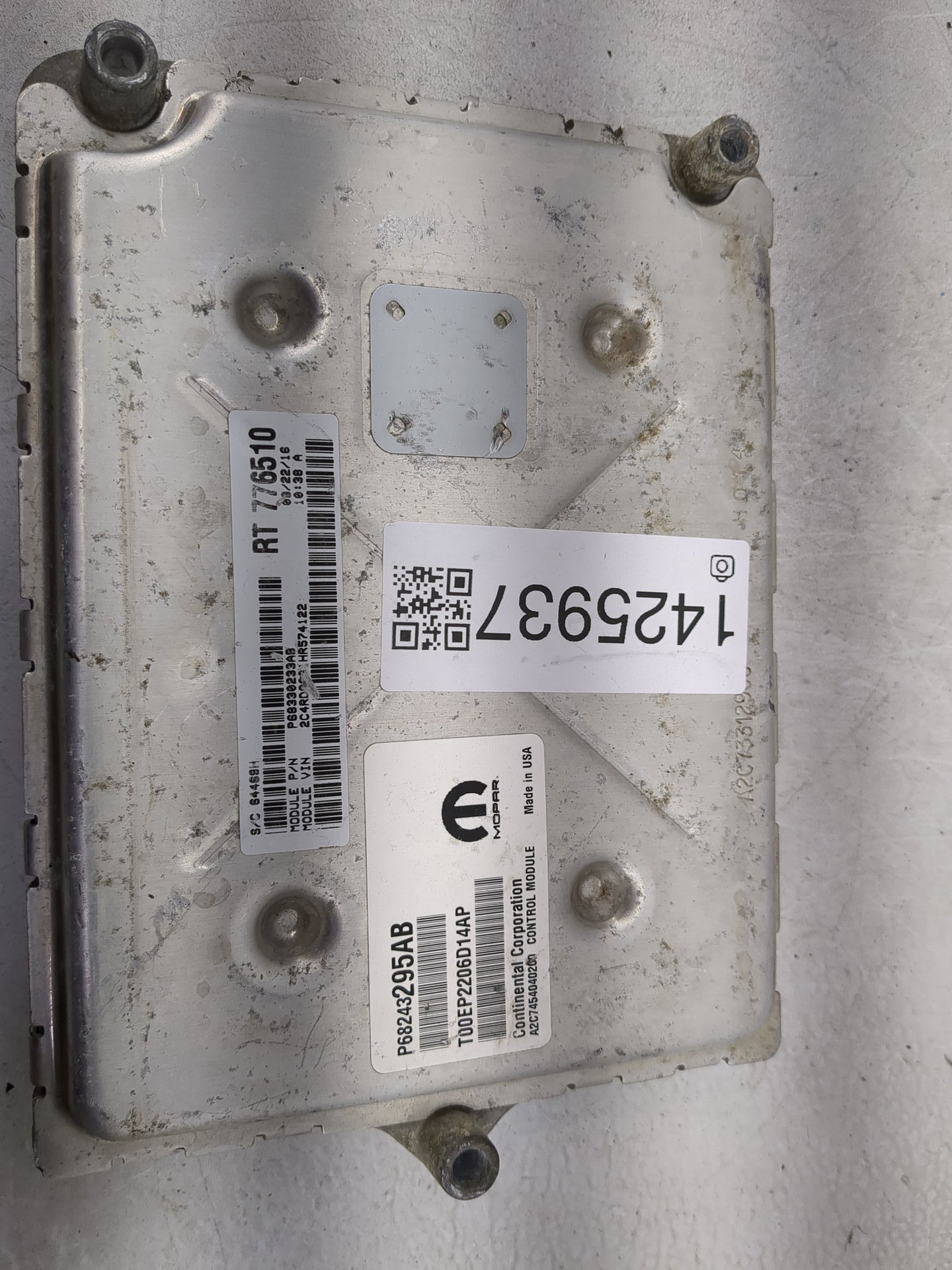 2017 Nissan Pathfinder PCM Engine Control Computer ECU ECM PCU OEM P/N:68243295AB Fits OEM Used Auto Parts - Oemusedautopart