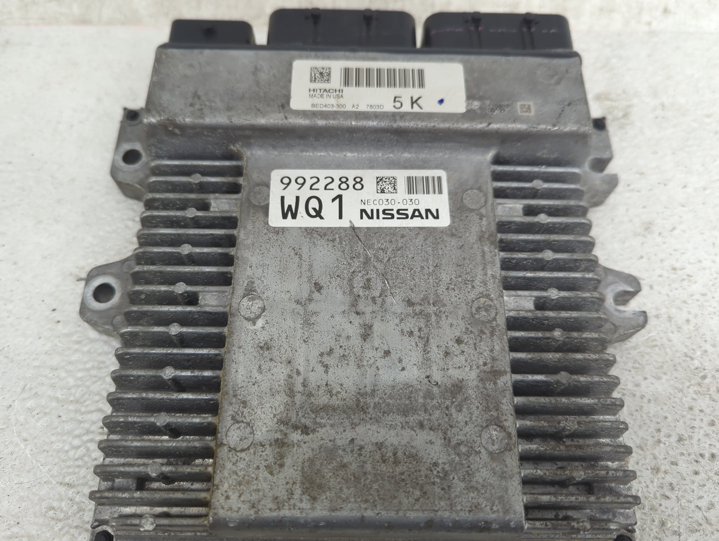2017 Nissan Pathfinder PCM Engine Control Computer ECU ECM PCU OEM P/N:BED403-300 NEC030-030 Fits OEM Used Auto Parts - Oemu