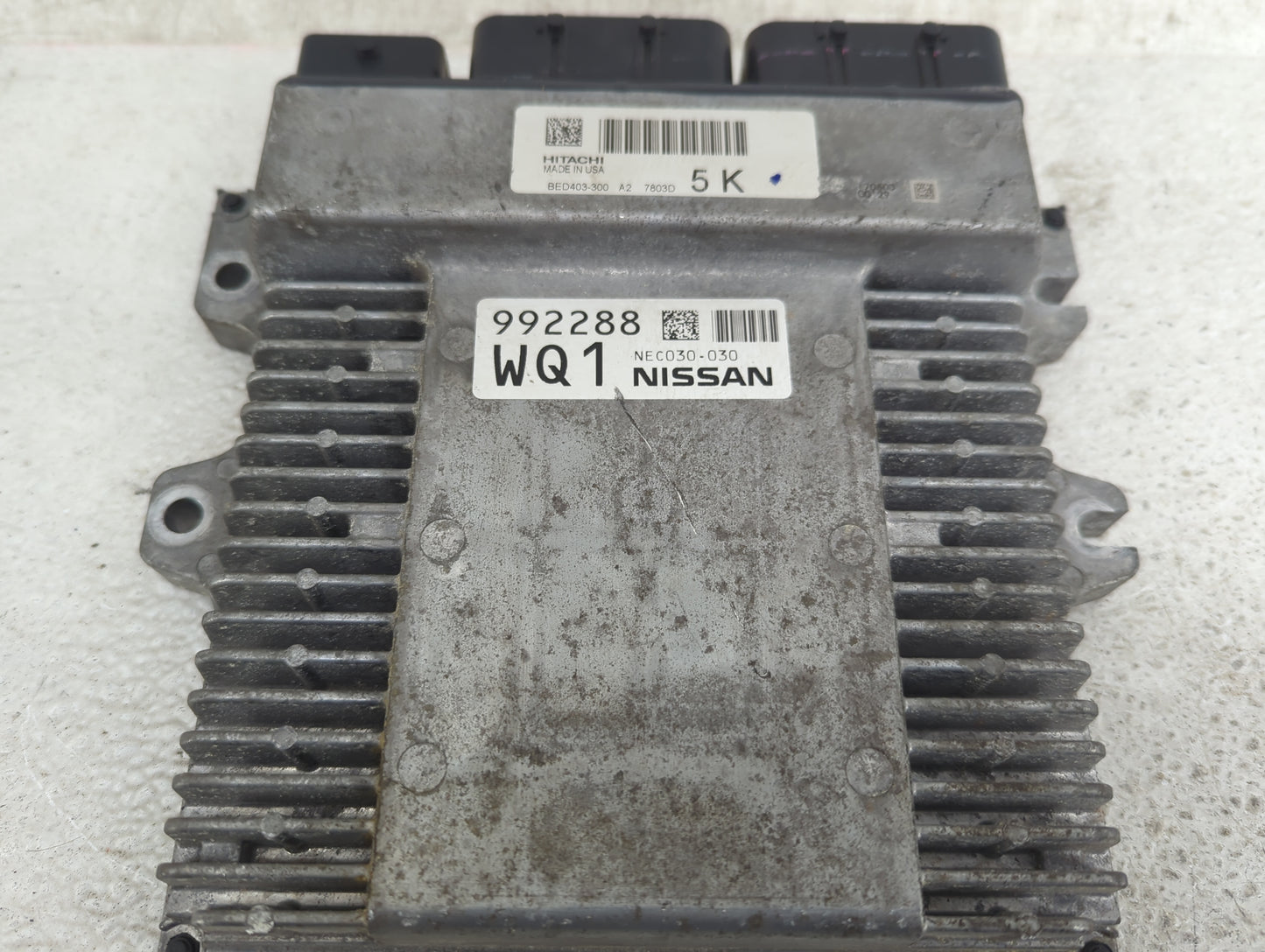 2017 Nissan Pathfinder PCM Engine Control Computer ECU ECM PCU OEM P/N:BED403-300 NEC030-030 Fits OEM Used Auto Parts - Oemu