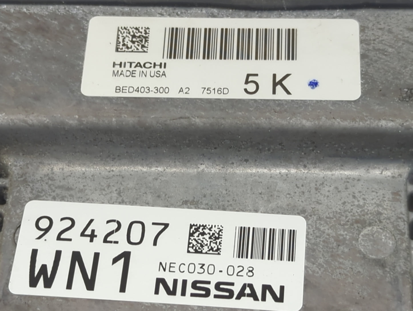 2017 Nissan Pathfinder PCM Engine Control Computer ECU ECM PCU OEM P/N:BED403-300 NEC030-028 Fits OEM Used Auto Parts - Oemu