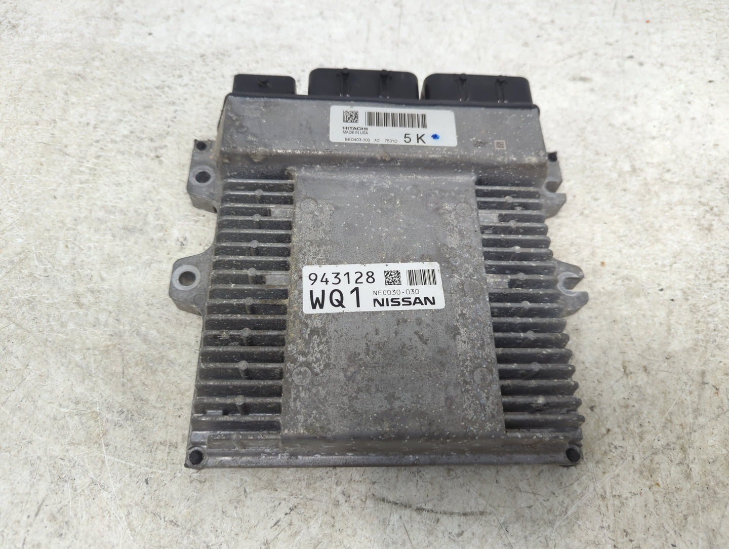 2017 Nissan Pathfinder PCM Engine Control Computer ECU ECM PCU OEM P/N:NEC030-030 BED403-300 Fits OEM Used Auto Parts - Oemu