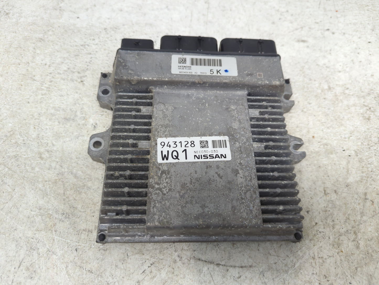 2017 Nissan Pathfinder PCM Engine Control Computer ECU ECM PCU OEM P/N:NEC030-030 BED403-300 Fits OEM Used Auto Parts - Oemu