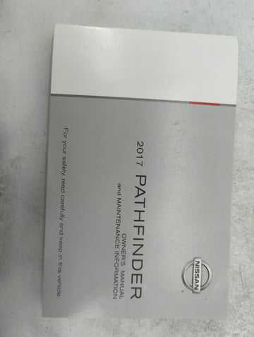 2017 Nissan Pathfinder Owners Manual Book Guide P/N:OM17EA0R52U0 LL17EANALLU0 OEM Used Auto Parts